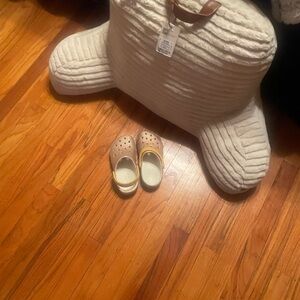 CROCS Kids Tan Slip-On Sandals